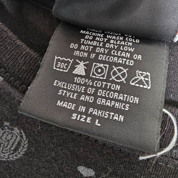 Y2k Nascar Chase Authentics Size Large Black Short Sleeve Baby Tee 99 Edwards - Picture 5 of 6